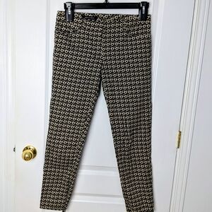 Judith & Charles Slim Fit Pants – Size 6 – Abstract Leopard Print #162